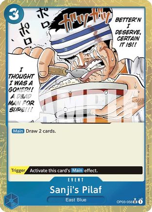 Sanji's Pilaf (Textured Foil) (OP03-056) [Premium Booster -The Best-] Foil - Deck Out Gaming