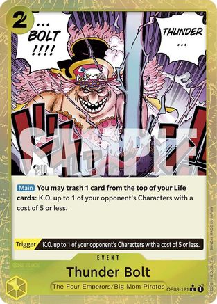 Thunder Bolt (Textured Foil) (OP03-121) [Premium Booster -The Best-] Foil - Deck Out Gaming