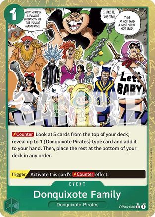 Donquixote Family (Textured Foil) (OP04-036) [Premium Booster -The Best-] Foil - Deck Out Gaming
