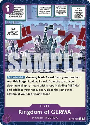 Kingdom of GERMA (Textured Foil) (OP06-079) [Premium Booster -The Best-] Foil - Deck Out Gaming