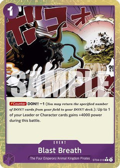 Blast Breath (Textured Foil) (ST04-016) [Premium Booster -The Best-] Foil - Deck Out Gaming