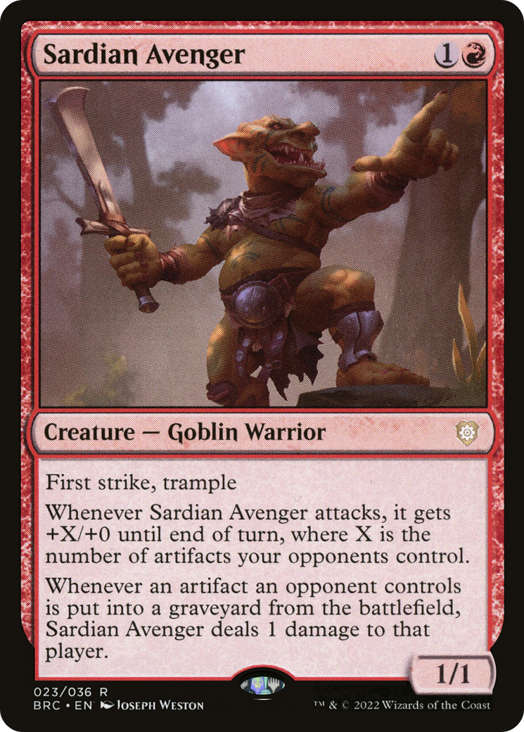 Sardian Avenger (23) [The Brothers' War Commander] - Deck Out Gaming