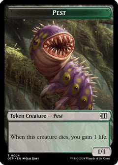 Pest // Plot Double-Sided Token (4) [Outlaws of Thunder Junction: Breaking News] - Deck Out Gaming