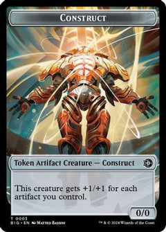 Construct Token // Plot Token Double-Sided Token (3) [Outlaws of Thunder Junction: The Big Score] - Deck Out Gaming