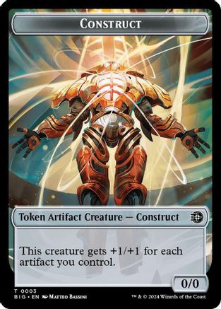 Construct Token // Plot Token Double-Sided Token (3) [Outlaws of Thunder Junction: The Big Score] - Deck Out Gaming