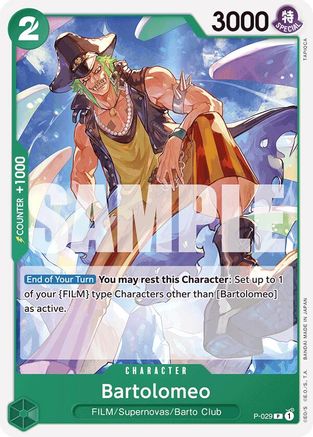 Bartolomeo (P-029) (Reprint) (P-029) [Premium Booster -The Best-] - Deck Out Gaming