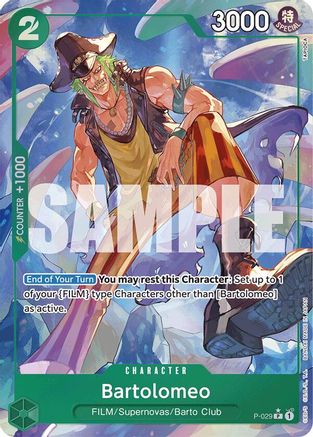 Bartolomeo (P-029) (Full Art) (P-029) [Premium Booster -The Best-] Foil - Deck Out Gaming
