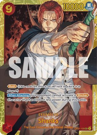 Shanks (OP01-120) (Reprint) (OP01-120) [Premium Booster -The Best-] Foil - Deck Out Gaming