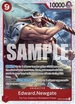 Edward.Newgate (Reprint) (OP02-004) [Premium Booster -The Best-] Foil - Deck Out Gaming