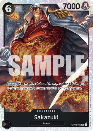 Sakazuki (Reprint) (OP02-099) [Premium Booster -The Best-] Foil - Deck Out Gaming