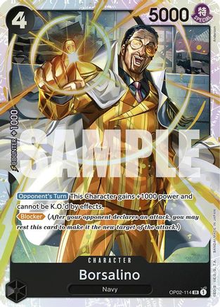 Borsalino (Reprint) (OP02-114) [Premium Booster -The Best-] Foil - Deck Out Gaming