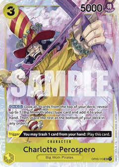 Charlotte Perospero (Reprint) (OP03-113) [Premium Booster -The Best-] Foil - Deck Out Gaming