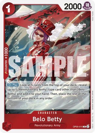 Belo Betty (OP05-015) (Reprint) (OP05-015) [Premium Booster -The Best-] Foil - Deck Out Gaming