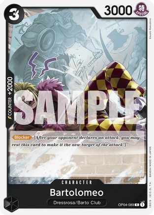 Bartolomeo (OP04-089) (Reprint) (OP04-089) [Premium Booster -The Best-] Foil - Deck Out Gaming