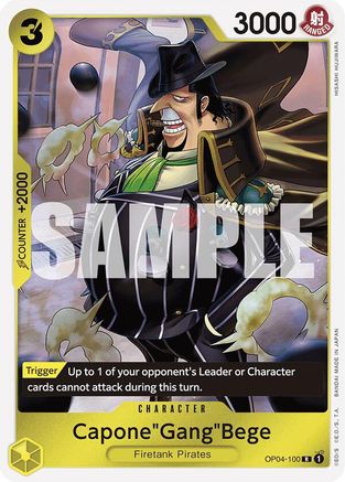 Capone"Gang"Bege (OP04-100) (Reprint) (OP04-100) [Premium Booster -The Best-] Foil - Deck Out Gaming