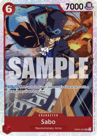 Sabo (OP05-007) (Reprint) (OP05-007) [Premium Booster -The Best-] Foil - Deck Out Gaming