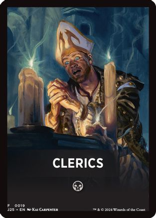 Clerics Theme Card (19) [Foundations Jumpstart] - Deck Out Gaming