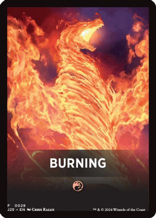Burning Theme Card (29) [Foundations Jumpstart] - Deck Out Gaming