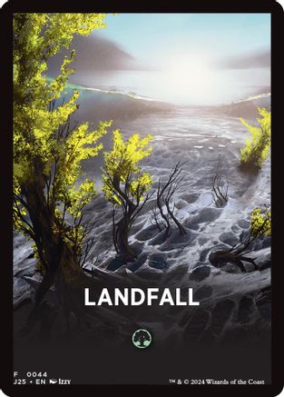 Landfall Theme Card (44) [Foundations Jumpstart] - Deck Out Gaming