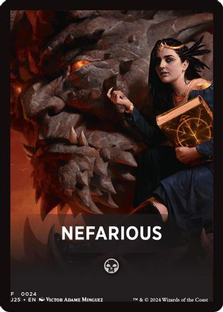Nefarious Theme Card (24) [Foundations Jumpstart] - Deck Out Gaming