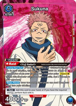 Sukuna (SR*) (UE03ST/JJK-1-105) [Jujutsu Kaisen Starter Deck] Foil - Deck Out Gaming