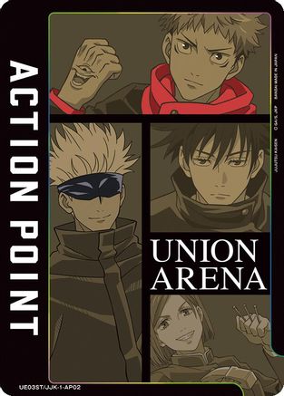 Action Point Card (AP02) (Jujutsu Kaisen) (UE03ST/JJK-1-AP02) [Jujutsu Kaisen Starter Deck] Foil