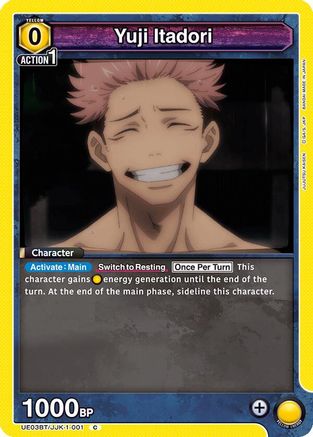 Yuji Itadori (001) (UE03BT/JJK-1-001) [Jujutsu Kaisen] - Deck Out Gaming