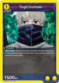 Toge Inumaki (003) (UE03BT/JJK-1-003) [Jujutsu Kaisen] - Deck Out Gaming