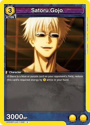 Satoru Gojo (009) (UE03BT/JJK-1-009) [Jujutsu Kaisen] - Deck Out Gaming