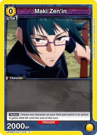 Maki Zen'in (013) (UE03BT/JJK-1-013) [Jujutsu Kaisen] - Deck Out Gaming