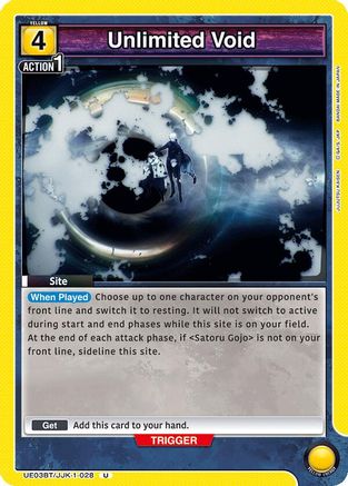 Unlimited Void (UE03BT/JJK-1-028) [Jujutsu Kaisen] - Deck Out Gaming