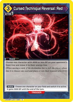 Cursed Technique Reversal: Red (UE03BT/JJK-1-030) [Jujutsu Kaisen] - Deck Out Gaming