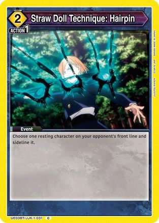 Straw Doll Technique: Hairpin (UE03BT/JJK-1-031) [Jujutsu Kaisen] - Deck Out Gaming