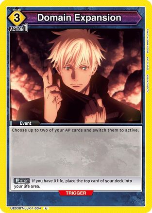 Domain Expansion (UE03BT/JJK-1-034) [Jujutsu Kaisen] - Deck Out Gaming
