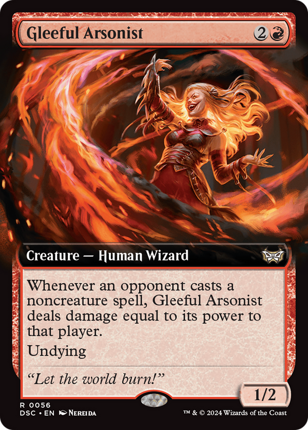 Gleeful Arsonist (Extended Art) (56) [Duskmourn: House of Horror Commander] - Deck Out Gaming