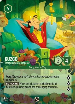 Kuzco - Temperamental Emperor (8) [Disney Lorcana Promo Cards] Holofoil - Deck Out Gaming