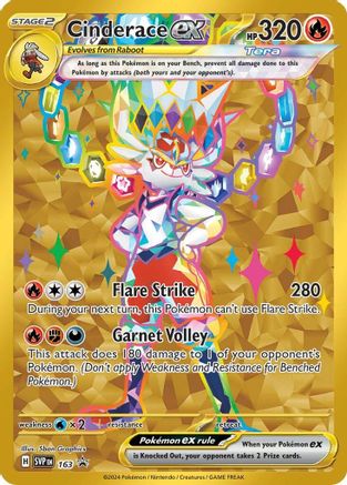 Cinderace ex - 163 (163) [SV: Scarlet & Violet Promo Cards] Holofoil - Deck Out Gaming