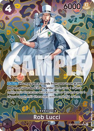 Rob Lucci (SP) (OP05-093) [Emperors in the New World] Foil - Deck Out Gaming