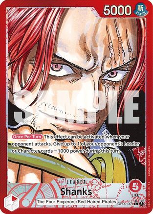 Shanks (001) (Parallel) (OP09-001) [Emperors in the New World] Foil - Deck Out Gaming