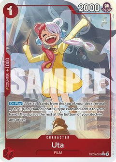 Uta (Parallel) (OP09-002) [Emperors in the New World] Foil - Deck Out Gaming
