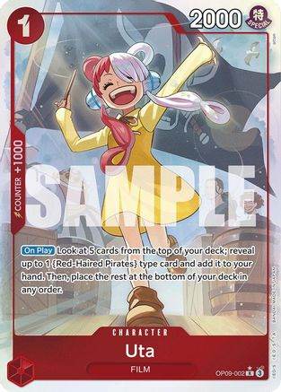 Uta (Parallel) (OP09-002) [Emperors in the New World] Foil - Deck Out Gaming