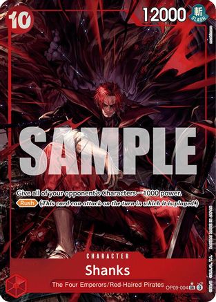 Shanks (004) (Alternate Art) (OP09-004) [Emperors in the New World] Foil - Deck Out Gaming