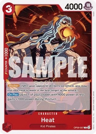 Heat (OP09-007) [Emperors in the New World] - Deck Out Gaming