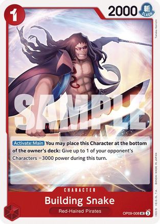 Building Snake (OP09-008) [Emperors in the New World] - Deck Out Gaming