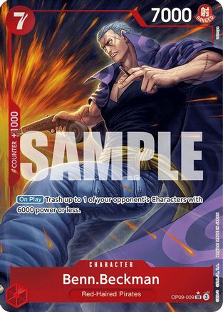 Benn.Beckman (Parallel) (OP09-009) [Emperors in the New World] Foil - Deck Out Gaming