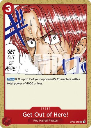 Get Out of Here! (OP09-018) [Emperors in the New World] - Deck Out Gaming