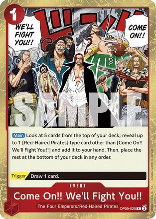Come On!! We'll Fight You!! (OP09-020) [Emperors in the New World] Foil - Deck Out Gaming