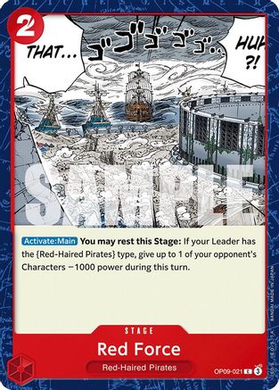 Red Force (OP09-021) [Emperors in the New World] - Deck Out Gaming