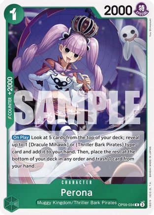 Perona (OP09-034) [Emperors in the New World] Foil - Deck Out Gaming