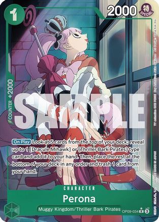 Perona (Parallel) (OP09-034) [Emperors in the New World] Foil - Deck Out Gaming